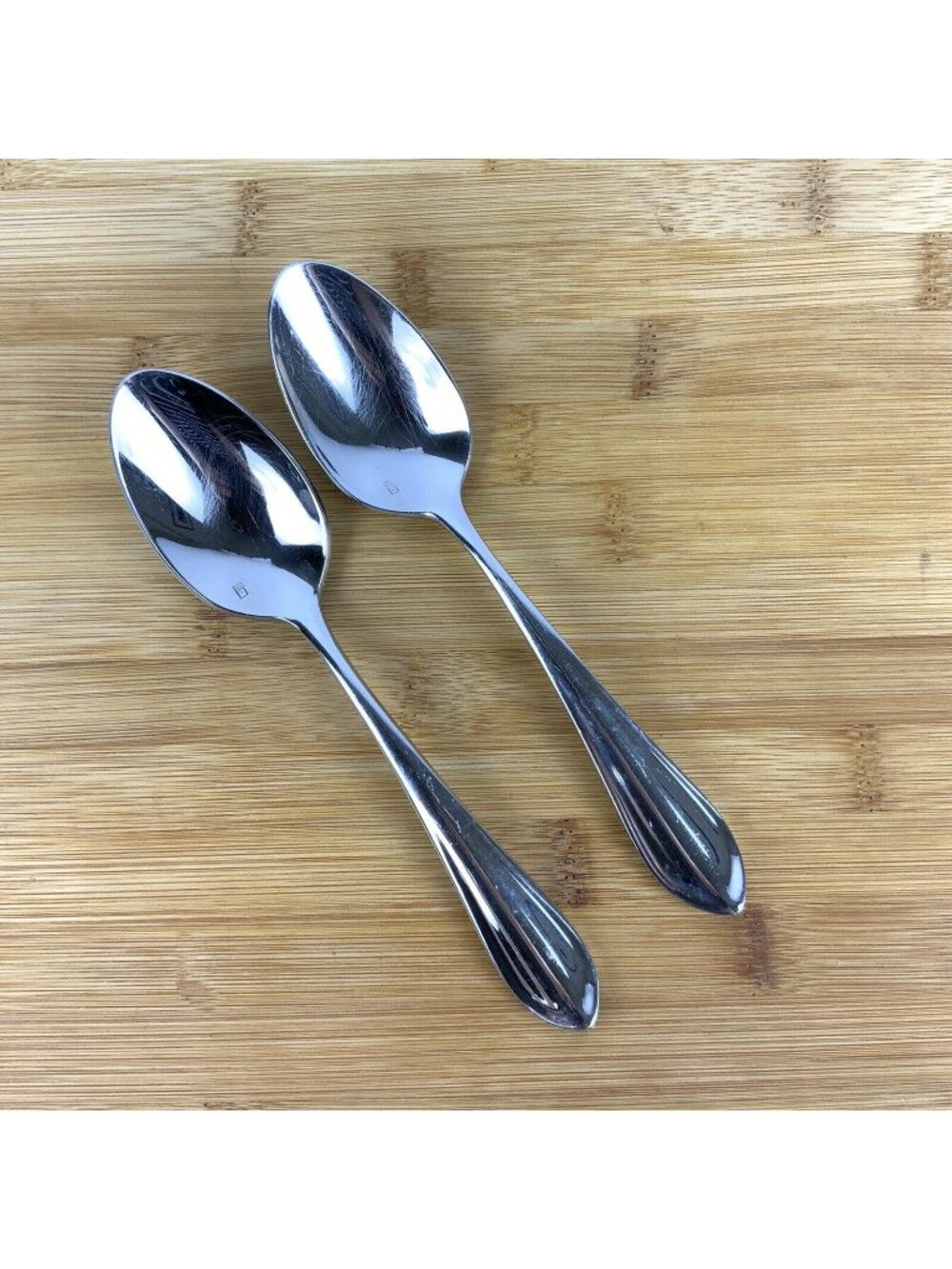 Pottery Barn Fortessa 18/10 Stainless Steel Oval Soup Spoons Set Of 2 Korea
